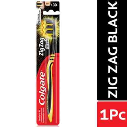 Colgate Zigzag Black Soft Toothbrush each
